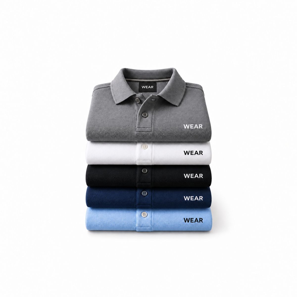 Men's Classic Polo Shirts – 5-Pack