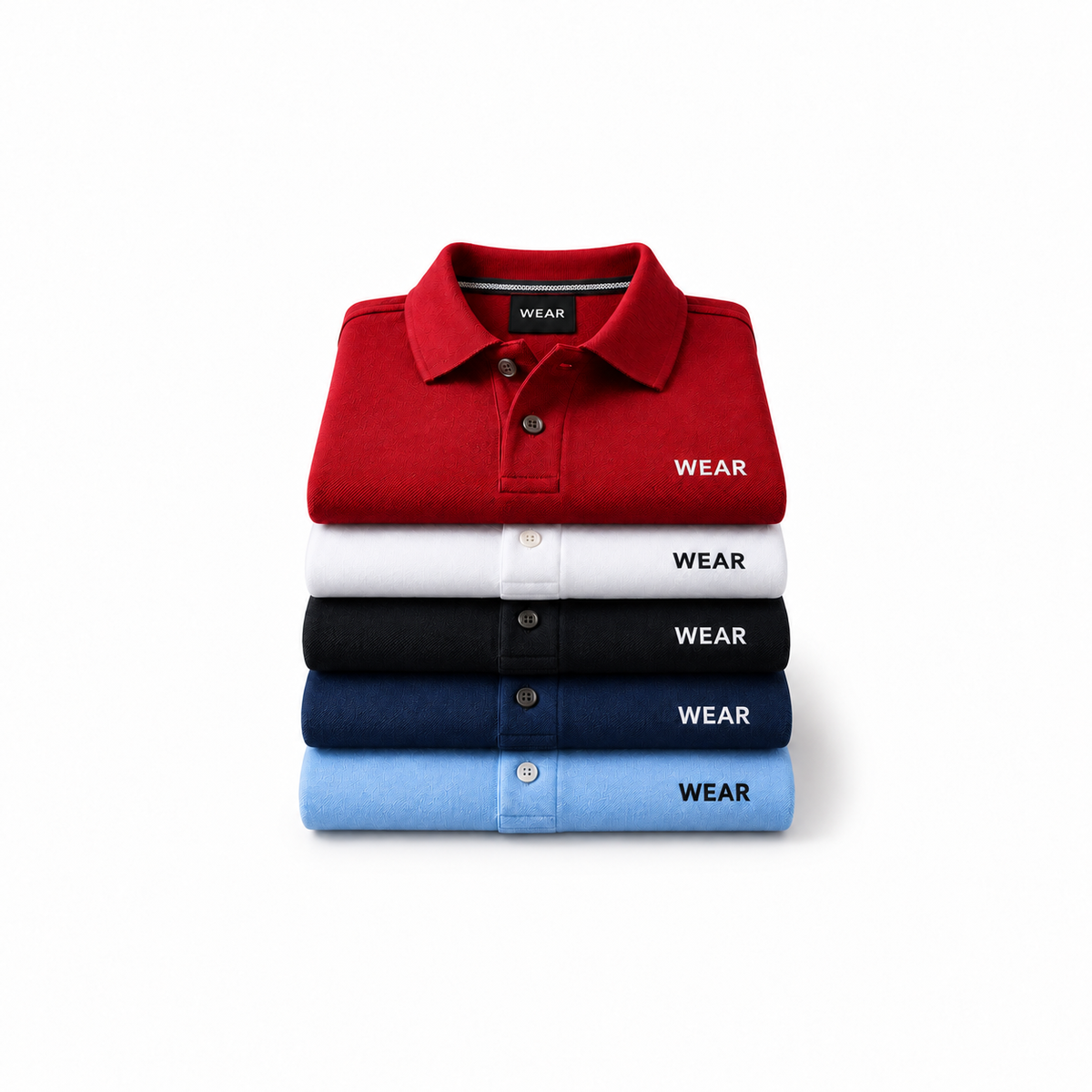 Men's Classic Polo Shirts – 5-Pack