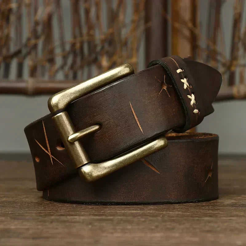 EVEREST FULL-GRAIN LEATHER BELT