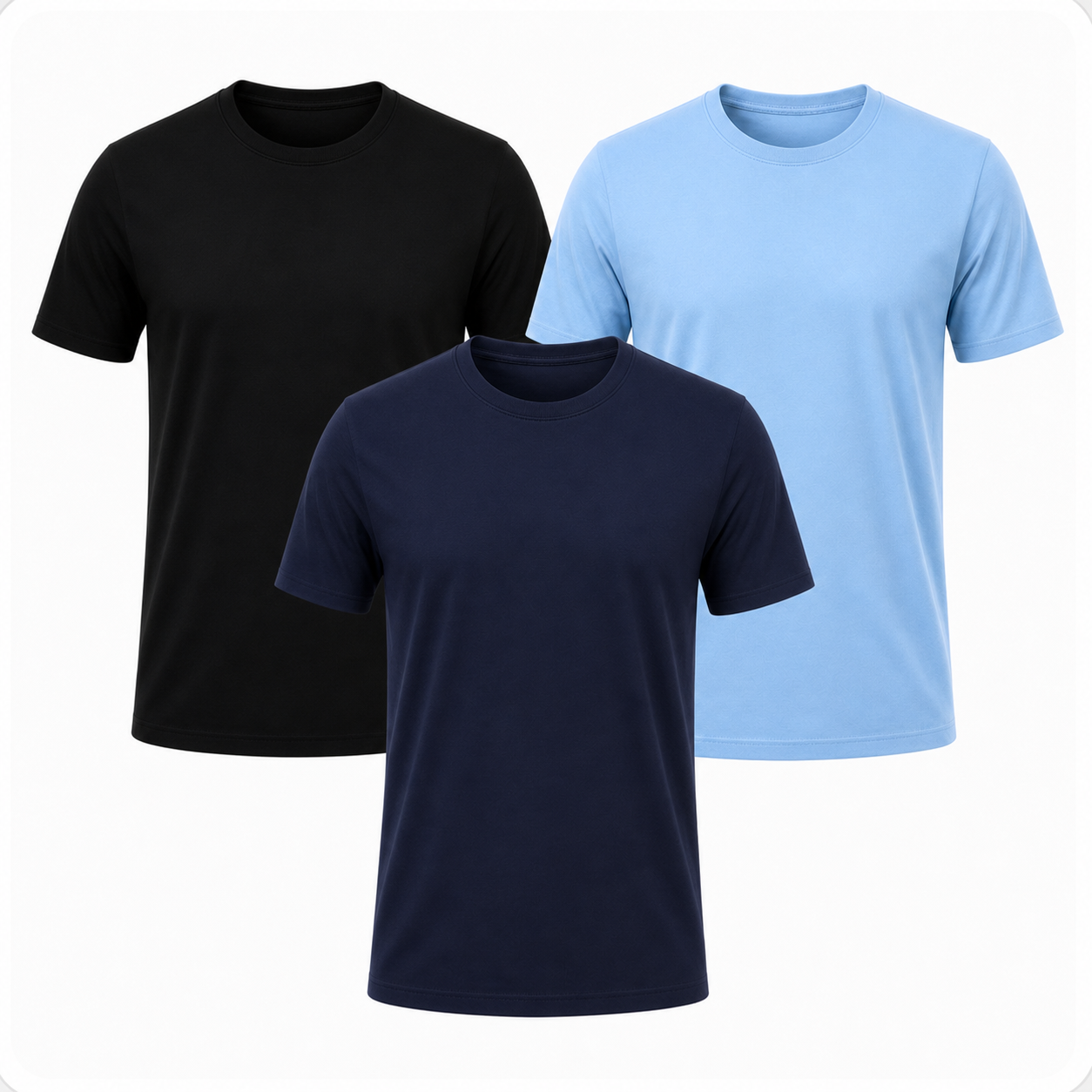 Pack-3 Camisetas Classicas Essenciais