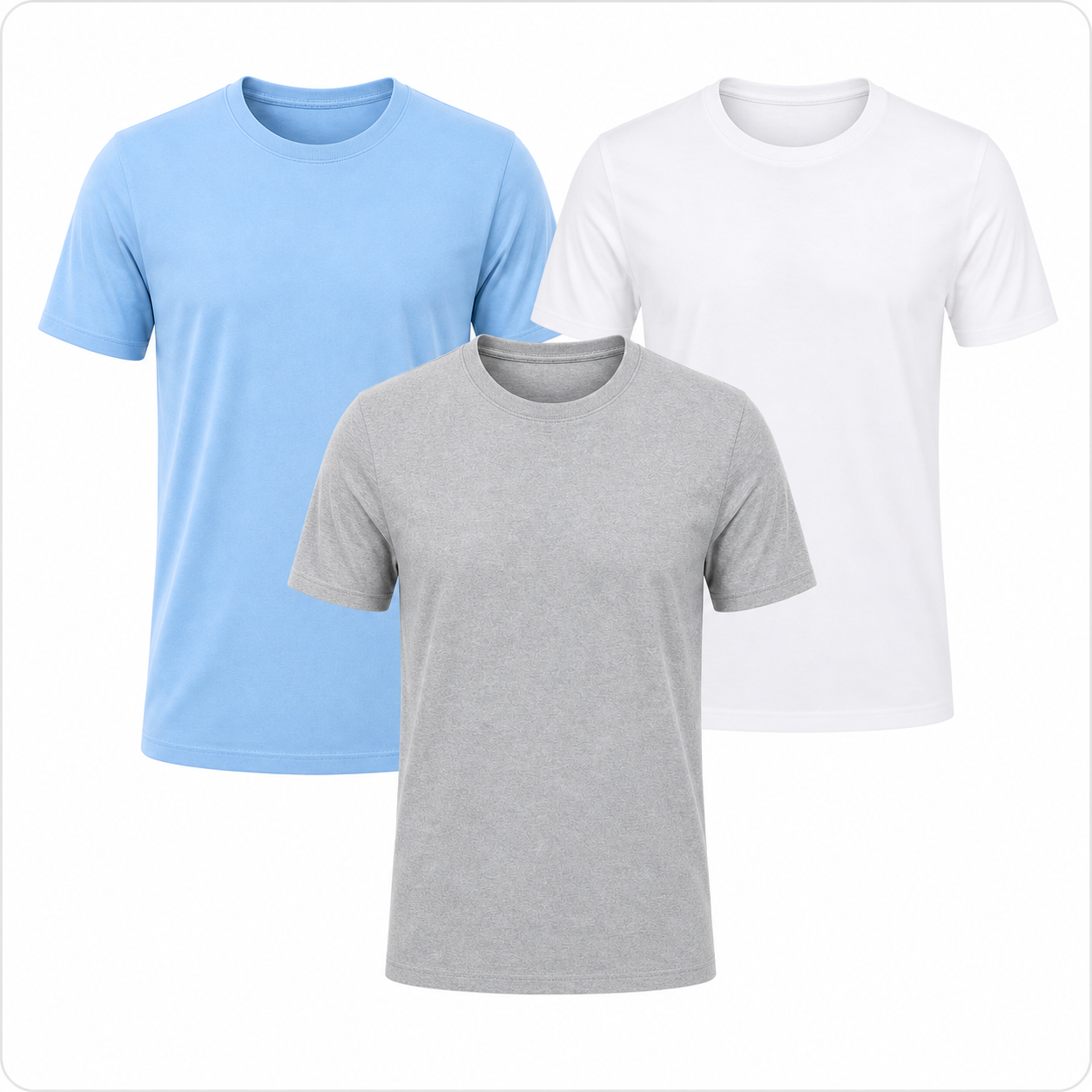 Pack-3 Camisetas Classicas Essenciais
