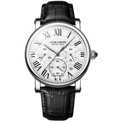 Executive Classic Men's Automatic Leather Strap Watch – Belgravia Wear