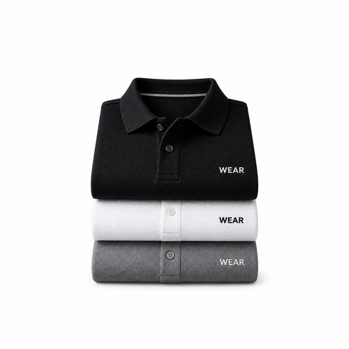 Everyday Essential Polo Shirts – 3-Pack