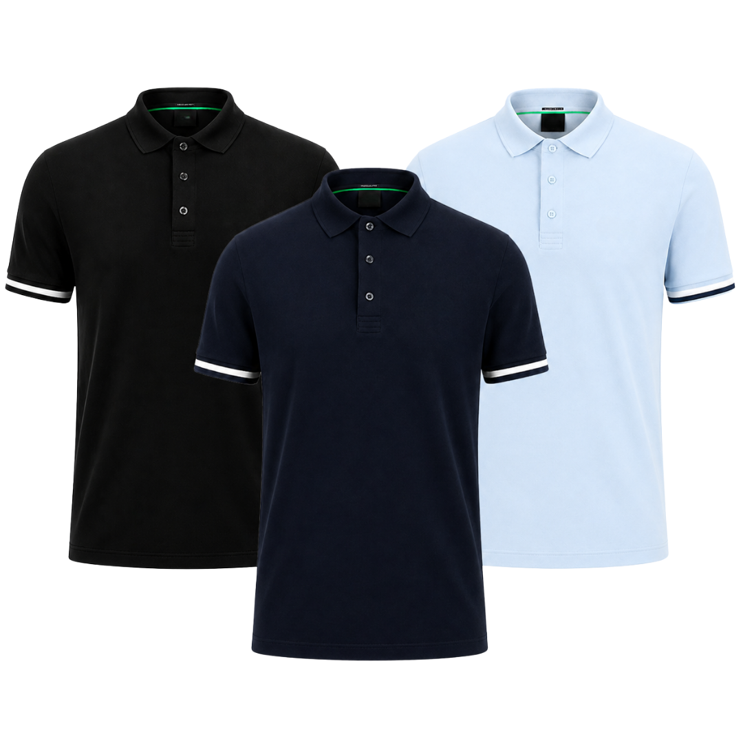 3-Pack Classic Polo Shirts