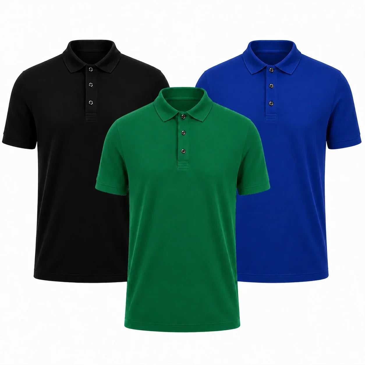 The Premium Polo Set — Pack of 3