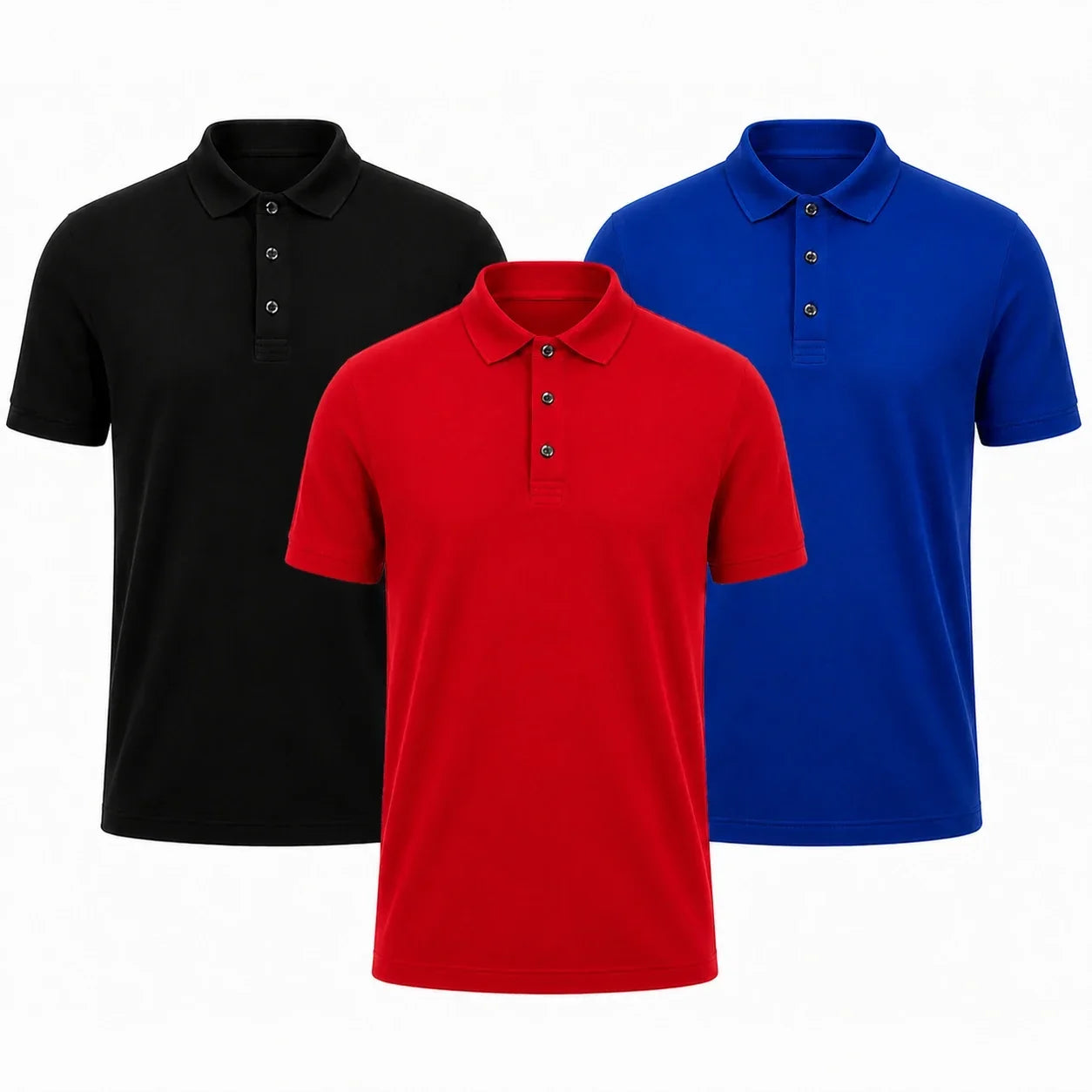 The Premium Polo Set — Pack of 3