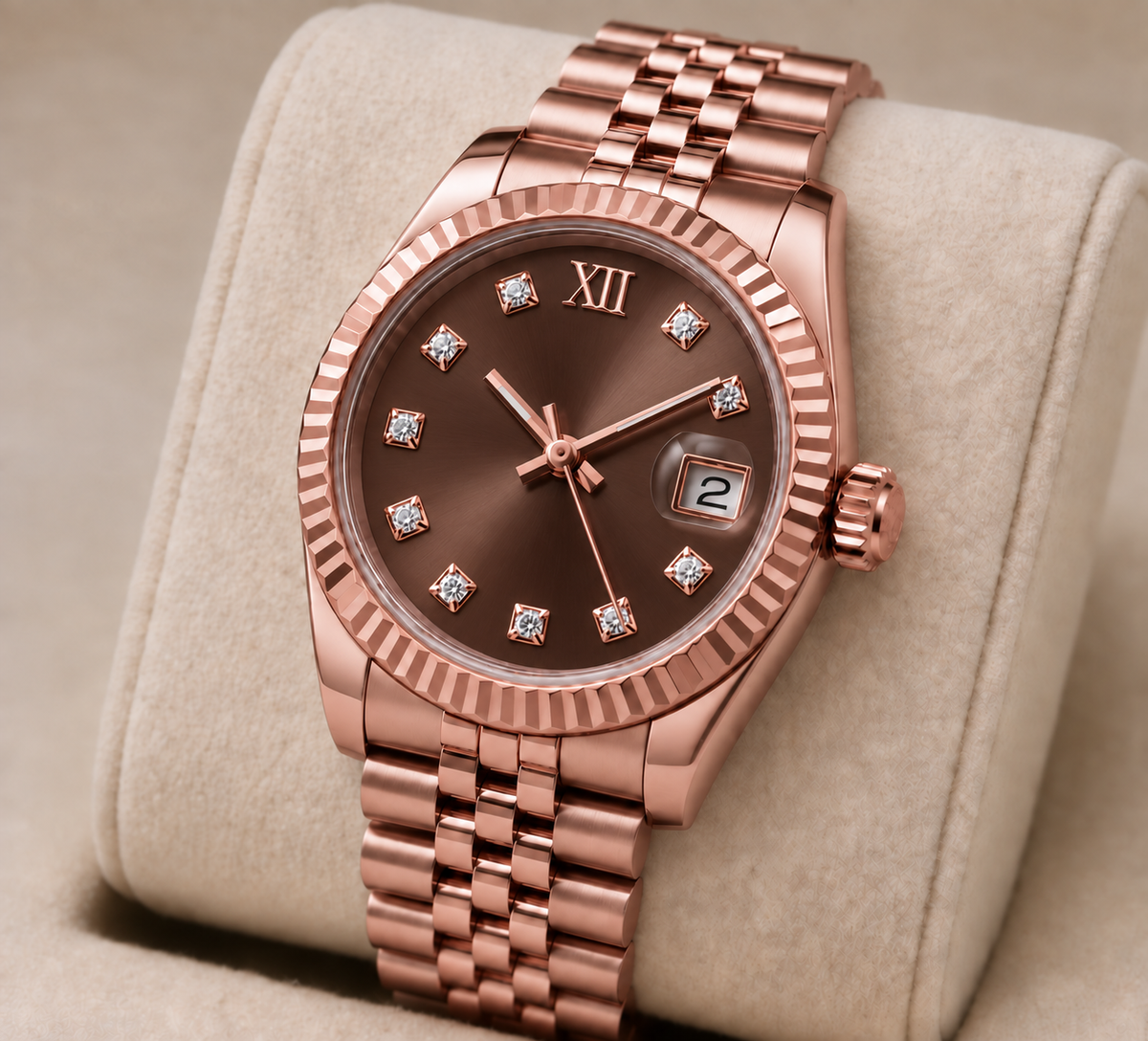 Ladies' Two-Tone Gold Date Watch 28mm